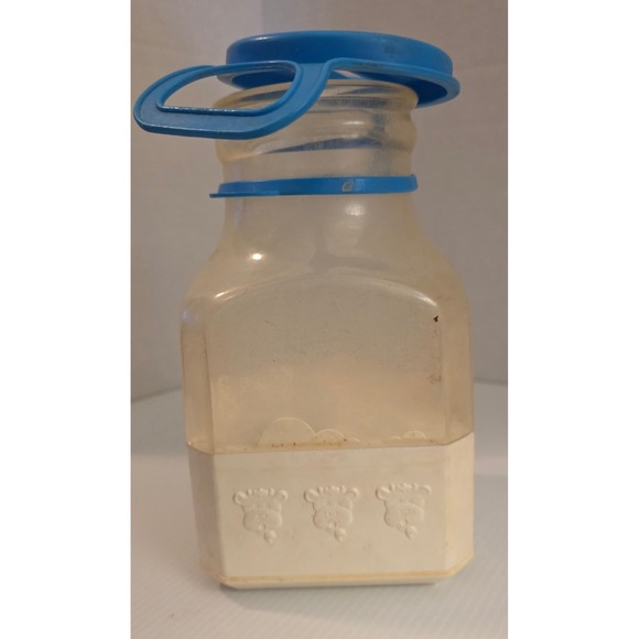Vintage Fisher-Price Moo Sound Milk Bottle Toy w/ Shapes Preowned - Picture 5 of 11